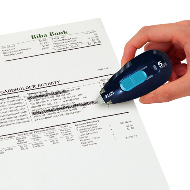 Plus Guard Your ID Camo Tape Identity Theft Prevention Security Stamp, 6-Piece Refill (38877) - Image 2